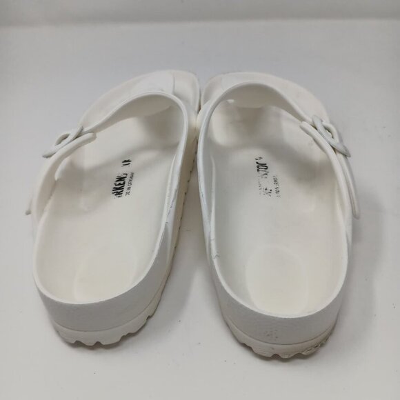 Birkenstock Gizeh white plastic sandals for women size USED US 7 EUR 38 - Picture 5 of 6